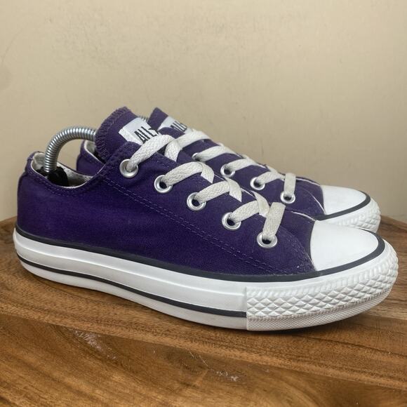 Converse Chuck Taylor All Star Low Electric Purple Womens Size 6 Shoes Sneakers - Picture 1 of 10